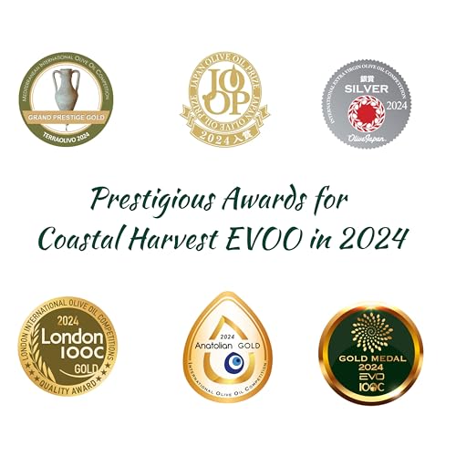 Polyphenol Rich Extra Virgin Olive Oil By San Giuliano, Pure 100% Italian EVOO From Italy, Light Cold Pressed For Cooking, Sustainability Farmed and Non-GMO Certified, 3 Liter Tin