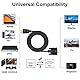 JOPHEK HDMI zu VGA Kabel 1.8m Unterstützung 1080P umwandeln Signal verbindet einen Desktop-PC, DVD, Laptop mit HDMI Anschluss einen Monitor, Projektor, HDTV mit VGA-Port