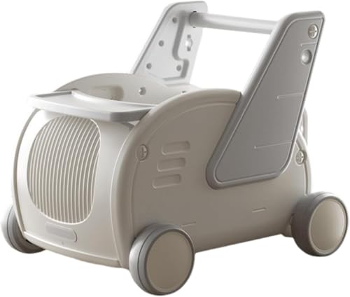Riazdiw ベビーカー おもちゃ収納ボックス 歩行器 つかまり立ち 歩行練習 かわいい 知育玩具 誕生日プレゼント (グレー)