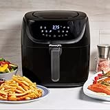 Power-XL Vortex Pro Air Fryer 8 Quart, 1700W, Nonstick Coating, Dishwasher-Safe, Built-in Food Dehydrator, Automatic Shut-Off, LED Touchscreen, 10 Presets, XL Kitchen Appliances