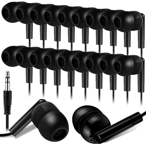 Kanayu 500 Pack Wired Earbuds Bulk for Classroom Ear...