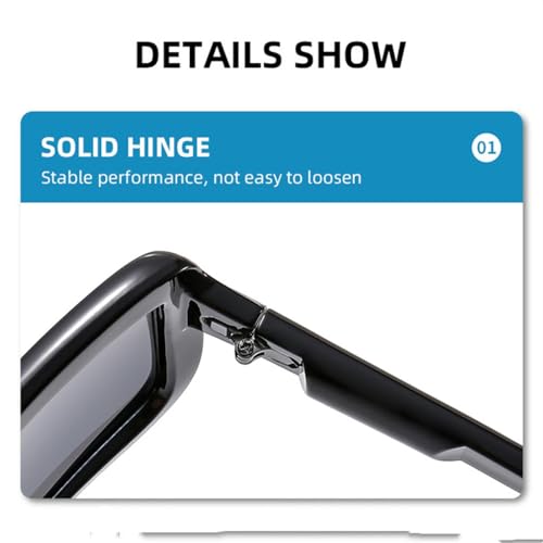 Lunettes de soleil rétro punk contre les reflets avec style acidulé - 4