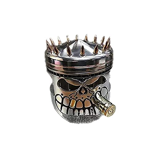 HADAVAKA Piston Skull Face Sculpture, Resin Crafts Realistic StatueHandmade Man Head Statue Office Home Table Desk Decor, Carving Piston Skull Face Sculpture...