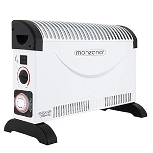 Monzana Convector Verwarming 2000W 24-uur Timer 3 Verwarmingsniveaus Thermostaat