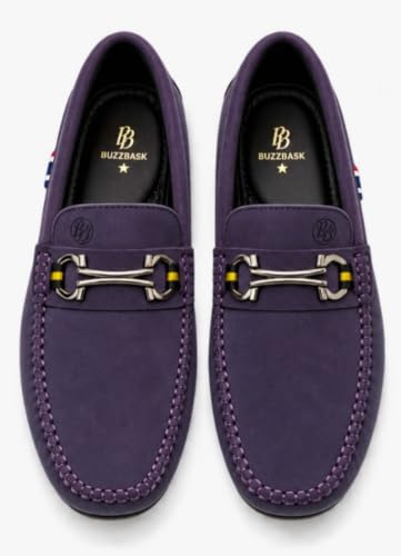 Image of BUZZBASK Men?s Synthetic Leather Loafers | Premium Soft Comfort Driving Shoes | Lightweight Casual Slip-On Moccasins for Office, Party, Anti-Skid Sole Stylish Formal Shoes