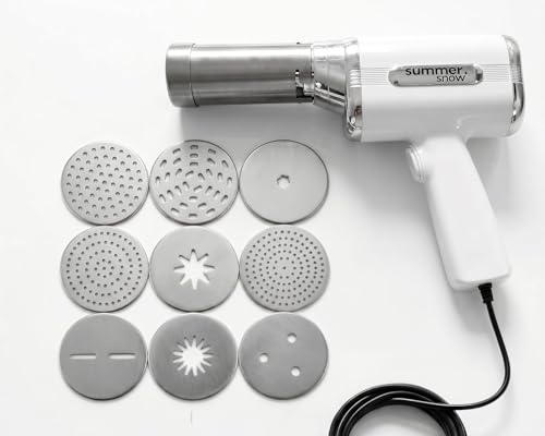 Image of Summer Snow Electric Idiyappam & Snack Maker - Corded Power- No Battery - 9-in-1 Churros, String Hopper, Murukk, Sev, Farsan & Pasta Press, Potato Ricer