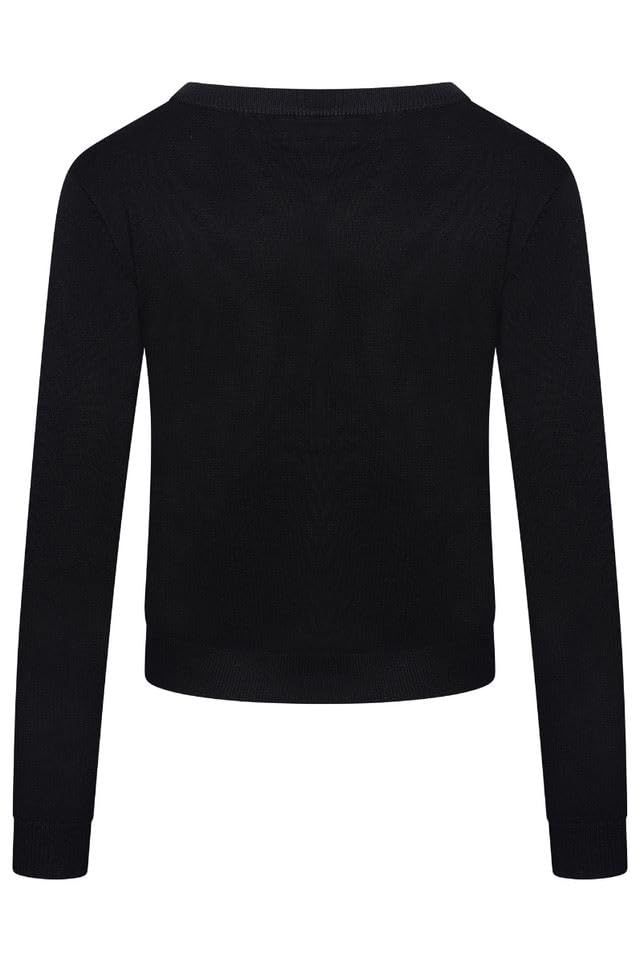 Ro Rox Death Moth Cardigan Gothic Omen Embroidery Knitted Long Sleeve2