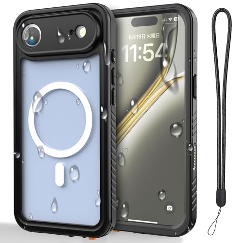 CellBeat iPhone Air 防水ケース 完全防水 【IP68認証 & MIL規格耐衝撃|超強力MagSafe対応】 水中撮影可能 アウトドア防護ケース|防塵防雪・カメラ保護・ストラップ付き(6.5インチ対応)