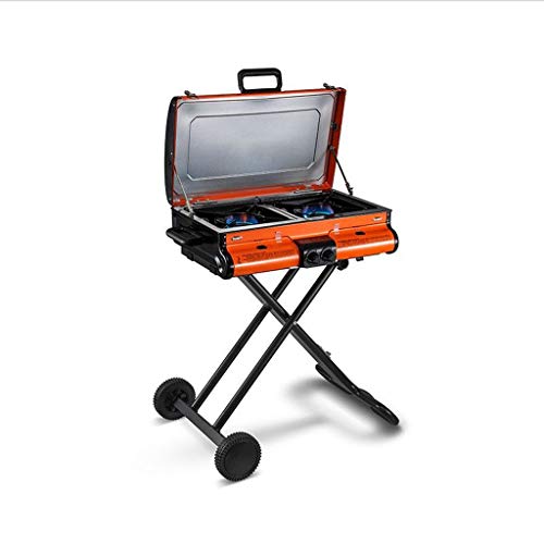 Barbecue Grill - Portable Folding Charcoal Barbecue Desk Tabletop Outdoor Stainless Steel Smoker BBQ for Picnic Garden Terrace Camping Travel