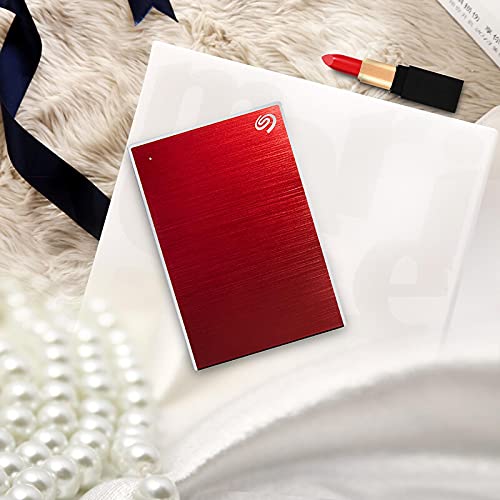 Shunxiang Externe Festplatte tragbar USB3.0 2,5 Zoll Metallplatte robust und langlebig rot 5TB – Bild 4