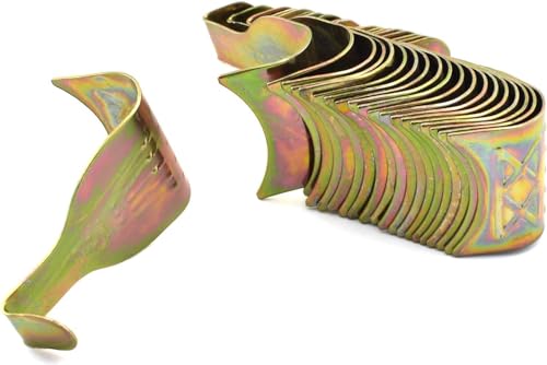 Image of ZCZQC 20PCS Oil Painting Chinese Painting Hooks Picture Rail Hooks 55 x 34mm Molding Hooks Metal Plated Colorful S Shaped Hooks Frame Rail Hooks for Hanging Artworks on The Wall