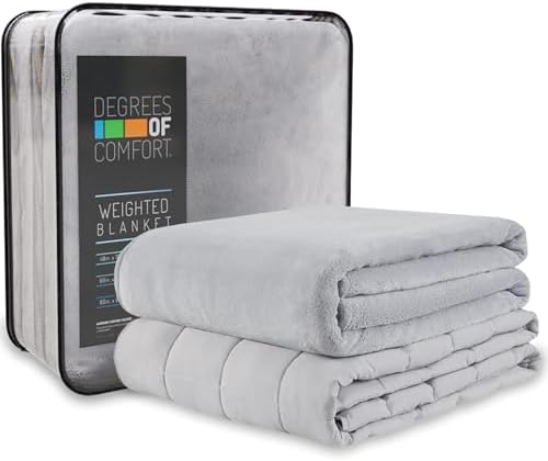 Degrees of Comfort Washable Weighted Blanket with Removable Cover...