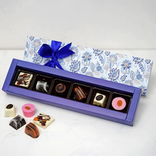 Image of Velvet Fine Chocolates Gift Hamper Chocolate Xcess 6 Assorted Chocolates (Mixed Nuts, Butterscotch Filling, Hazelnut, Orange Filling, Coffee Filling, Raisins)