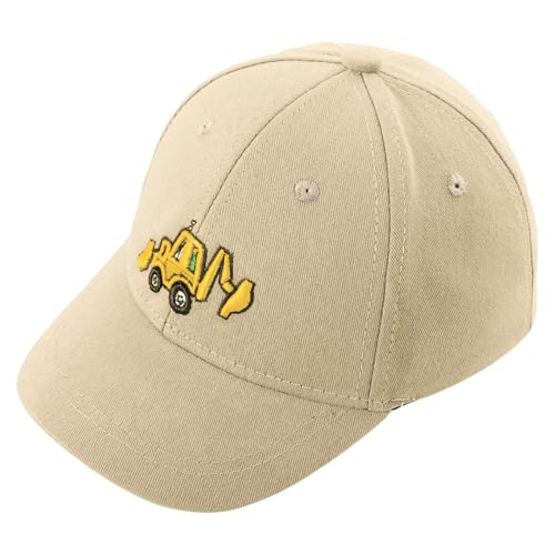 Embroidered Baseball Hat for Boys Girls, Toddler Baseball Caps Adjustable Vintage Excavator Trucker Hats, Age 2-54