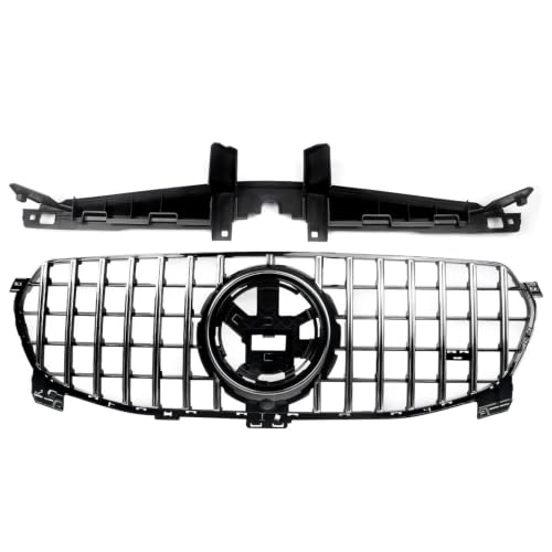 Calandre Centrale de Pare-choc pour Mercedes GLE W167 Finition Premium Noir Intense