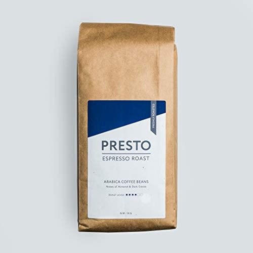 Presto Coffee Beans  Cafè Espresso - Medium Roast Espresso Coffee Beans - 100% Arabica - 1KG