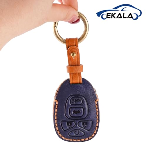 for Chevy Key Fob Cover 5 Buttons with Keychain Soft Leather Key Case — view 5