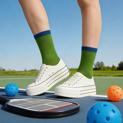 Image of KOFULL Funny Pickleball Socks, Pickleball Themed Sock, Crew /Ankle socks, Accessories Gifts for Pickleball Fan Gift, Size 6-13
