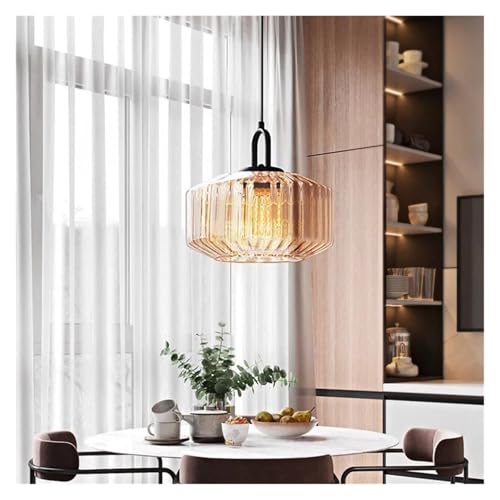 Lustre suspension moderne en verre pour ambiance cosy de chambre
