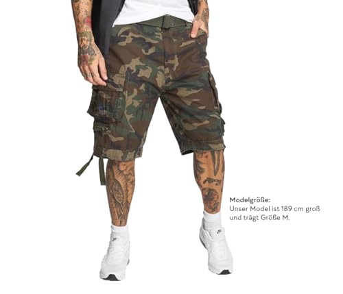 Brandit Savage Vintage Shorts, Farbe: Woodland, Größe: XL