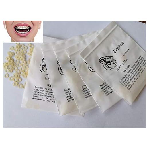 Ámbar 1/8 Fuerza media 3.5 oz Ortodoncia Tirantes elásticos Bandas de goma dental (5 Paquete (500 piezas))