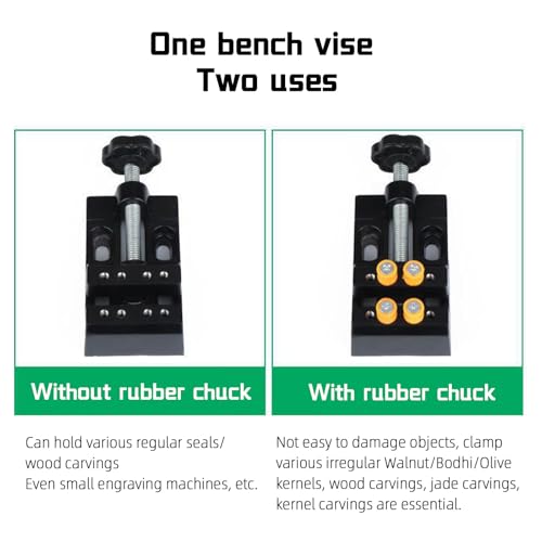 VOBOR Standbohrmaschine, 200W Miniatur Tischbohrmaschine 7 Gang Einstellbare Geschwindigkeit, Bohrhub 50mm, Mini Ständerbohrmaschine für Metall Holz Acryl