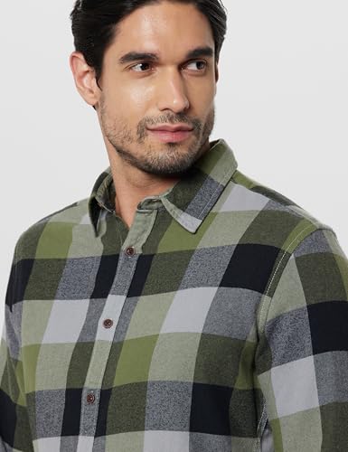 Image of Pepe Jeans Men's Regular Fit Full Sleeve Checkered Cotton Casual Shirt | Check Shirt for Man | Smart & Stylish | Multiple Styles | Mens Casual Shirts