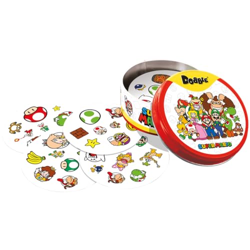Miniatura 4 de Zygomatic Dobble Super Mario Eco Sleeve Juego Definitivo De Observación Y Velocidad Para Familias Y Niños A Partir De 7 Años De 2 A 8 Jugadores 15 Minutos Por Partida Español Y Alemán