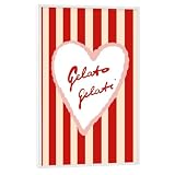 artboxONE Poster mit weißem Rahmen 45x30 cm Essen & Trinken Gelato Gelati - Bild gelato eiscreme gelati