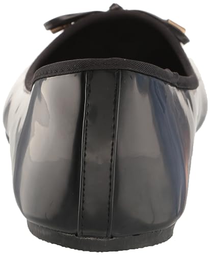 EVANS Women's Wide Fit Patent Ballet Flat3