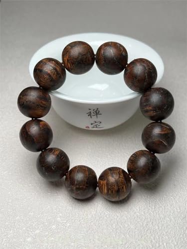 Bois d'agar Sauvage Authentique : bracelet mala d'exception 20mm