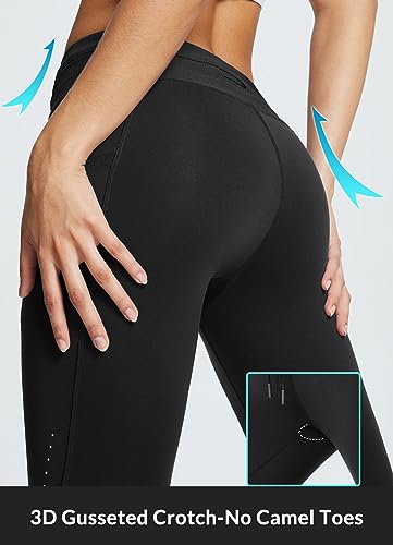 baleaf Women's Fleece Lined High Waisted Leggings Water Resistant Thermal Warm Winter Tights Ski Hiking Pants with Pockets4