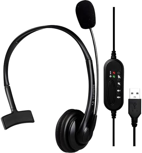 Headset Office FK731A USB Preto Fortrek