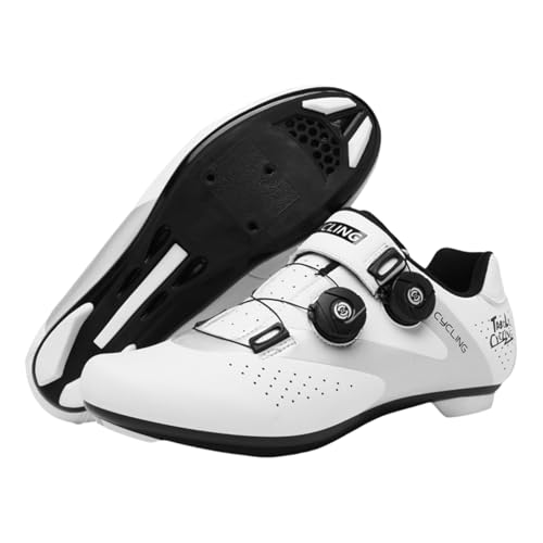 Fooceoute Zapatillas para Bicicleta De Carretera,Zapatillas Ciclismo Mujer,Zapatos para Bicicletas Hombres,Practicidad Y PrecisióN,Adecuado para Montar En MontañA,Carretera Y En Interiores