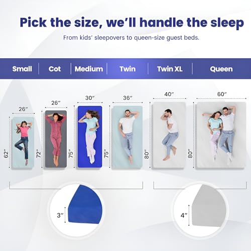 Image of Hazli Matrix AirCell Memory Foam Camping Mattress Pad - CertiPUR-US Roll Up Mattress for Adults - Portable Foam Sleeping Mats for Camping - Camp Cot Sleeping Pad - Floor Sleep Mat Bed Roll for Car RV