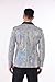 Nawgut Sequin Blazer Sparkle Suit Disco Prom Jacket Party Shiny Tuxedo Banquet Celebration Fashion Sport Coat for Mens Adult-X-Large Sliver