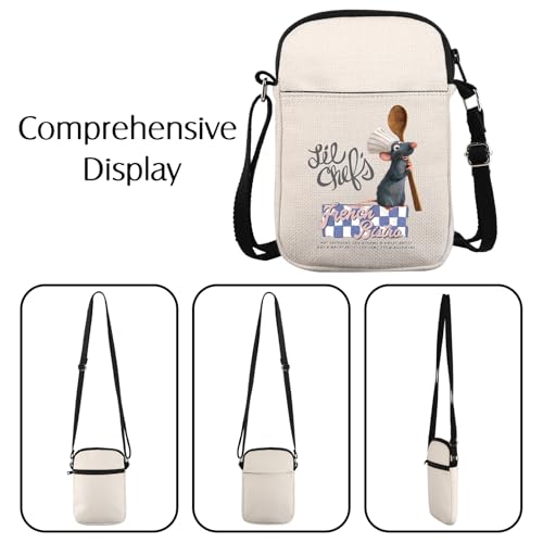 Mouse Chef Inspired Gift Little chef Crossbody Bag Remy Rat Gift For Cartoon Fans (Lil Chef CB)2
