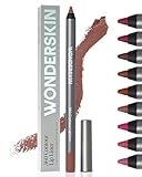 Wonderskin Lipliner Pencil - 360 Contour Lipliner, Long Lasting, Sharpenable, Waterproof and Transfer-Proof Brown Lip Liner Pencil (Saddle)