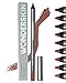 Wonderskin Lipliner Pencil - 360 Contour Lipliner, Long Lasting, Sharpenable, Waterproof and Transfer-Proof Brown Lip Liner Pencil (Saddle)