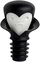 Vista 4 de OTOTO Tapones y vertedor de vino – Regalos de Halloween para amantes del vino, tapón de botella de vino espeluznante, accesorios góticos de vino