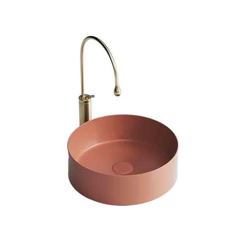 Z4t8m2k6g5 One Color Countertop Bathroom Vessel 45 * 45 * 15Cm Bathroom Small Round Vessel Sink Above Counter Ceramic Vanity Lavatory Wash Basin Cloakroom Sink
