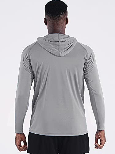 Image of NELEUS Men's Dry Fit Athletic Shirt Workout T-Shirt | Long Sleeve Shirts for GYM