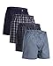 Produktbild DANISH ENDURANCE Organic Woven Boxers XL Assorted Blue/Grey Mix 4-pack