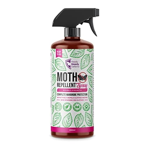 Ready Steady Gro Moth Repellent Spray | Effectively Repels Clothes Moths | Natural Formula | Long Lasting & Effective | 200ml Cover