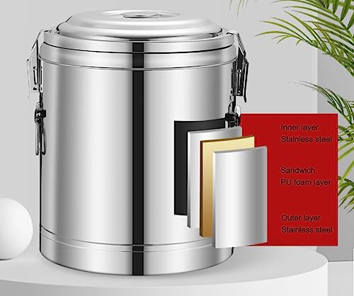 Dispensador de acero inoxidable con grifo, ideal para catering, fiestas y servir drin caliente, servidor Slish y versátil