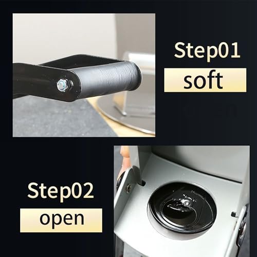 Frantoio per lattine, frantoio a mano per il riciclaggio, apriscatole, bottiglie, viene fornito con tappo bar, hardware in metallo, lattine e bottiglie - immagine 3