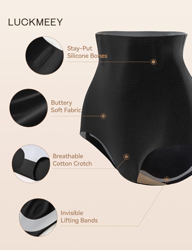 LUCKMEEY Tummy Control Shapewear Underwear, Seamless Comfy Shaping Briefs — view 4