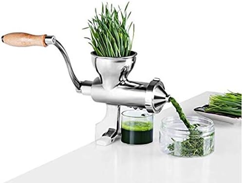 Miniatura 8 de Exprimidor manual de hierba de trigo Exprimidor de acero inoxidable Exprimidor de verduras y frutas Exprimidor de naranja limón Exprimidor de mano