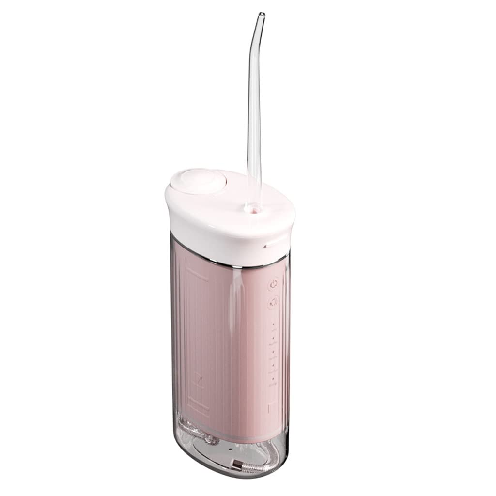 JSY Irrigador Bucal Water Flosser Irrigador oral inalámbrico Chorro de agua dental recargable for dientes 3 modos de limpieza Eléctrico Portátil (Color : Pink)