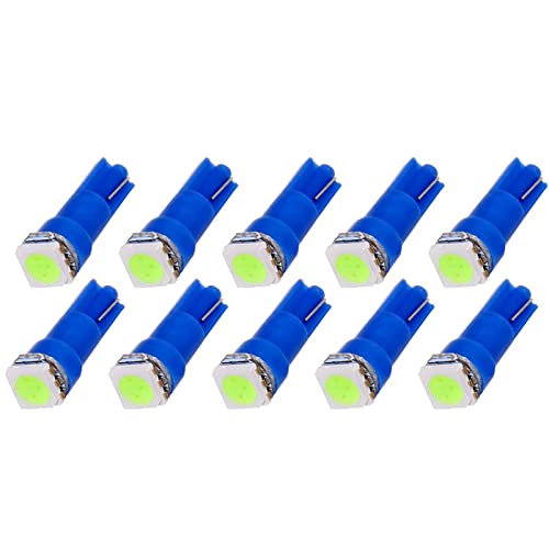 Pack de 10 Lámparas LED Azul T5 74 para Tablero miniatura 1